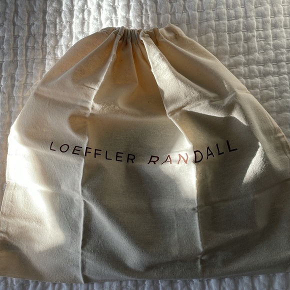 NWT Loeffler Randall Zahara Feather Trim Satin Bag Green - Picture 7 of 9